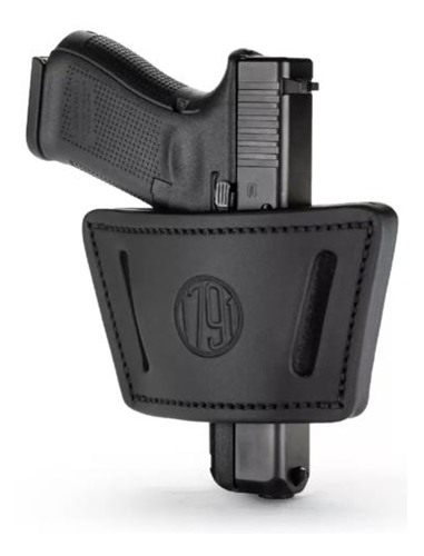 2nd Amendment 1791 Gunleather Uiwxsbla Max IWB/OWB Black Leather Belt Clip view 4