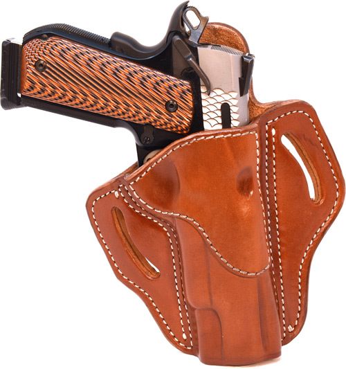 1791 Gunleather BH1CBRR OWB 01 Classic Brown Leather Belt Slide Fits 4-5in view 2