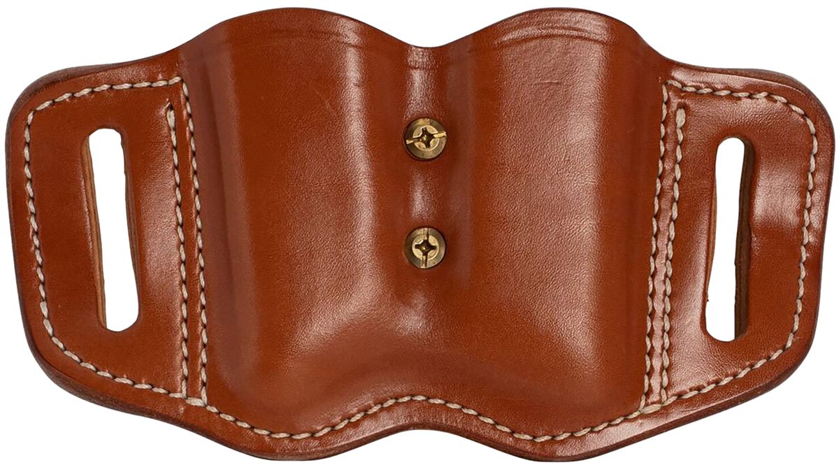 1791 Gunleather MAG21CBRA Double Holster Classic Brown Leather Belt Slide 1