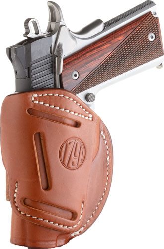 2nd Amendment 1791 Gunleather 4WH1CBRR 4-Way IWB/OWB 01 Classic Brown Leath view 2