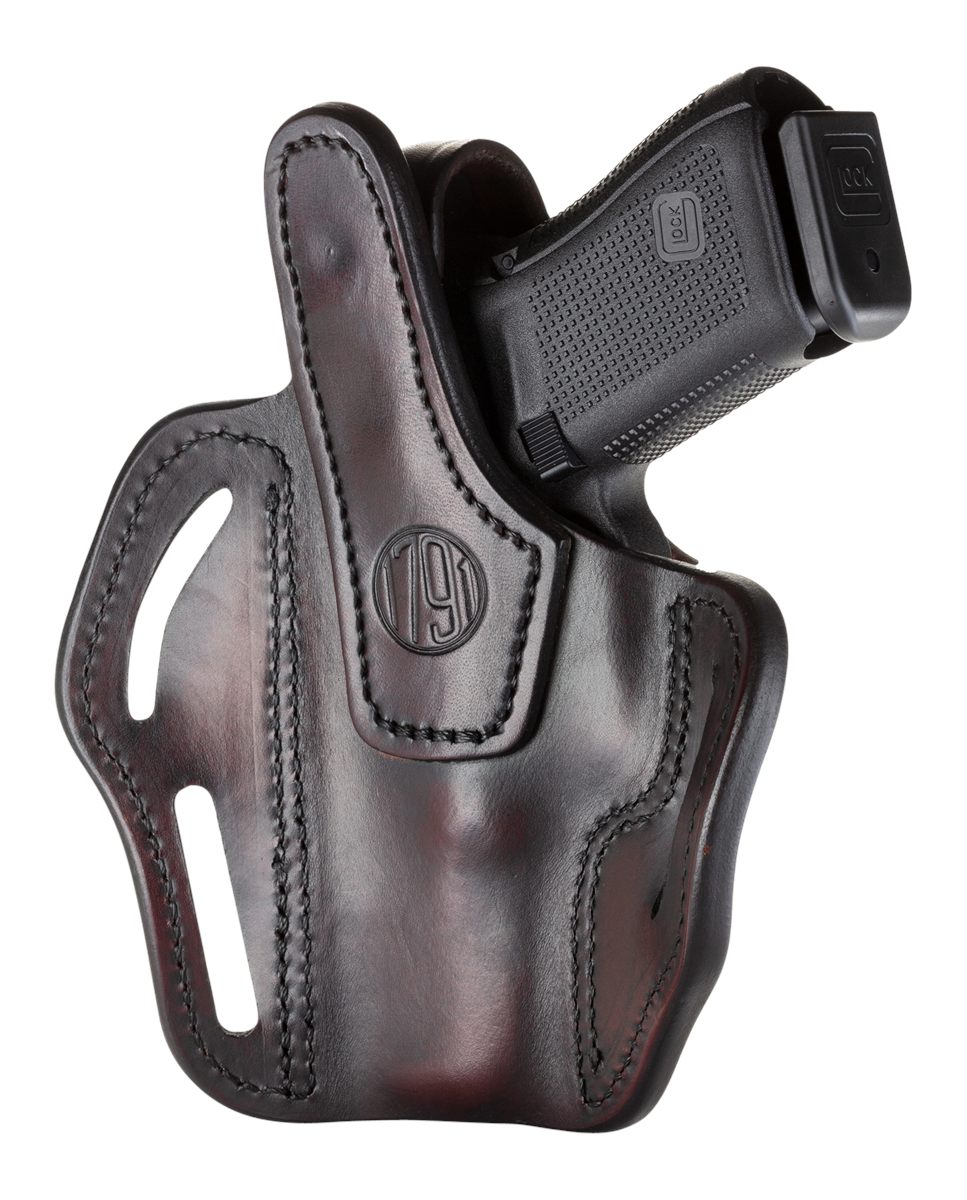 1791 Gunleather BHX3SBRR OWB Size 03 Signature Brown Leather Belt Slide Com