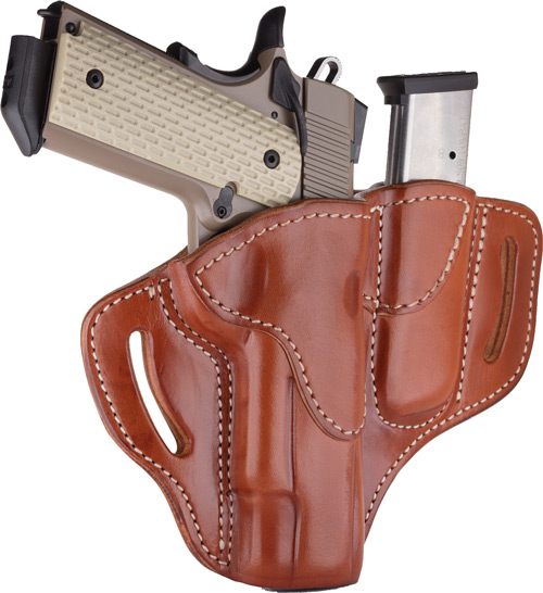 1791 Gunleather BH1M1CBRR Combo OWB 01 Classic Brown Leather Belt Slide Fit view 2