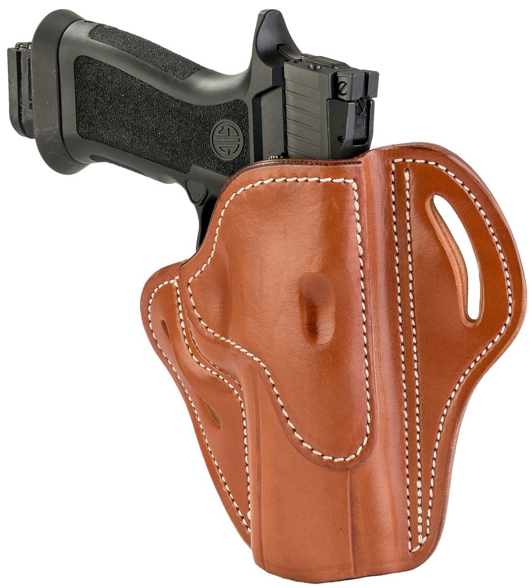 1791 Gunleather BH24CBRR OWB 2.4 CLassic Brown Leather Belt Slide Fits Walt