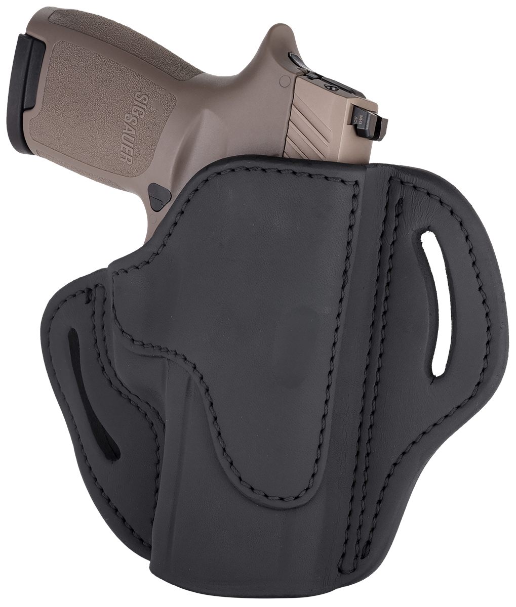 1791 Gunleather BH24SSBLR OWB Open Top 2.4 Stealth Black Leather Belt Slide
