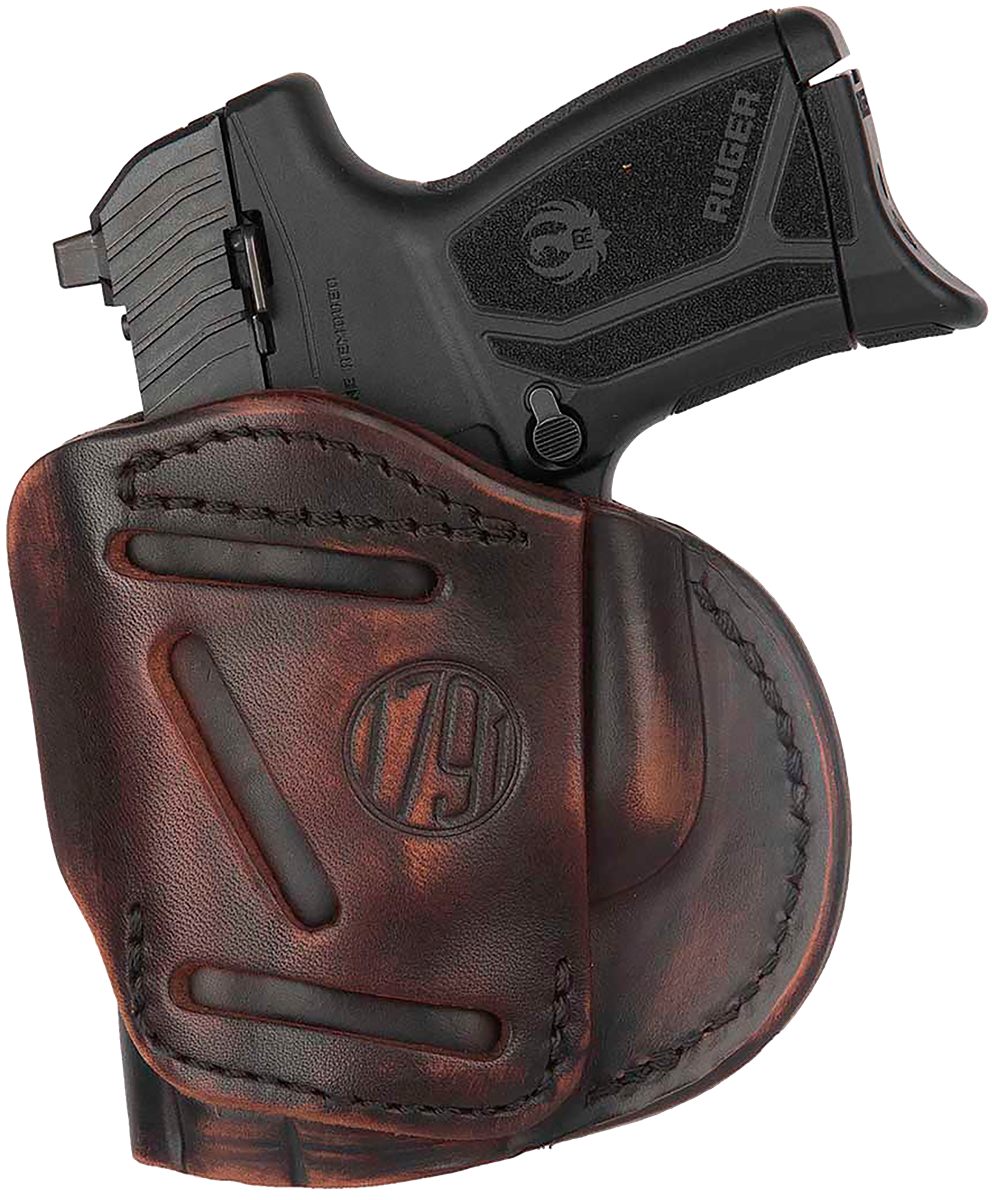 1791 Gunleather 4WH4VTGR 4-Way IWB/OWB 04 Vintage Leather Belt Clip Compati
