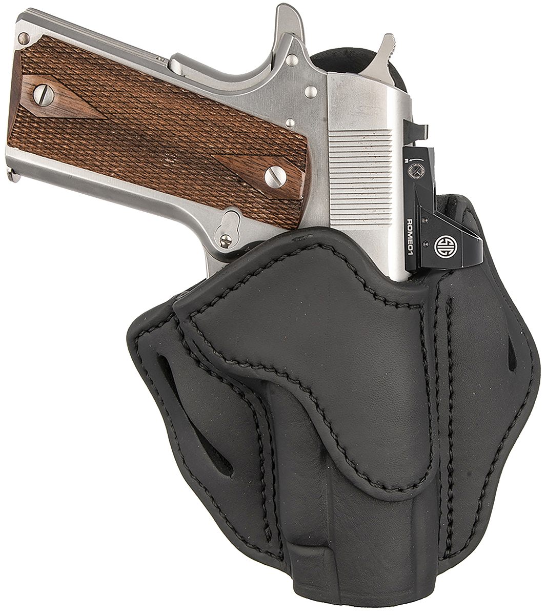 2nd Amendment 1791 Gunleather ORBH1SSBLR BH1 Optic Ready OWB Stealth Black