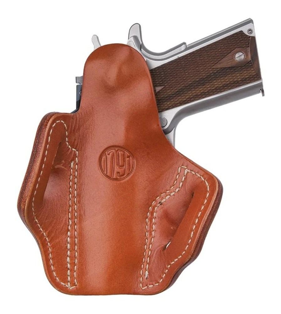 2nd Amendment 1791 Gunleather ORBH1SCBRR BH1S Optic Ready OWB Classic Brown view 2