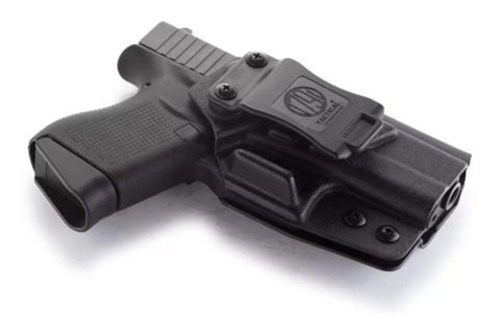 1791 Gunleather TACIWBGLOCKBLKR Tactical Kydex IWB Black Belt Clip Compatib view 3