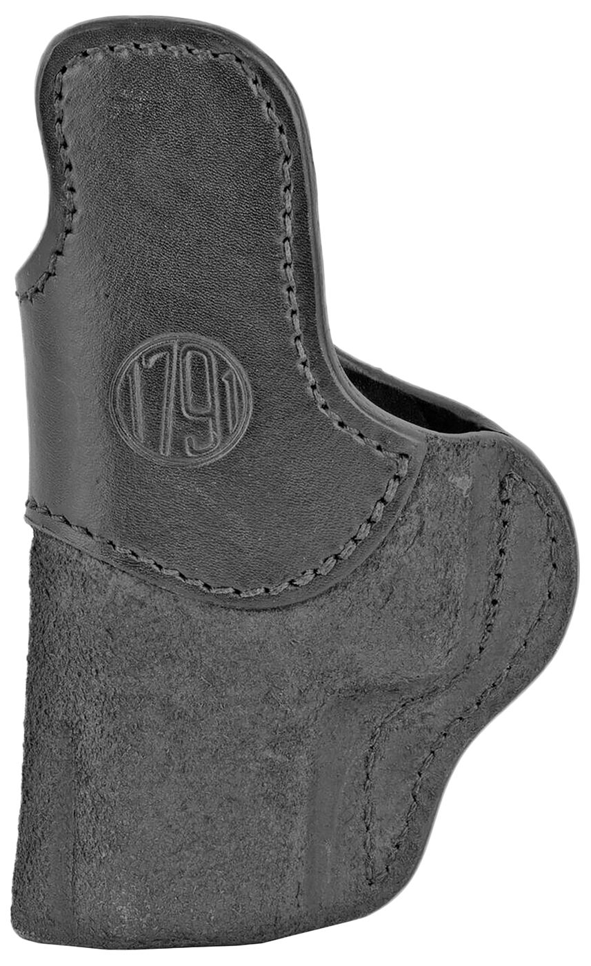 1791 Gunleather RCH4BLKR IWB Size 04 Black Leather Belt Clip Compatible w/G