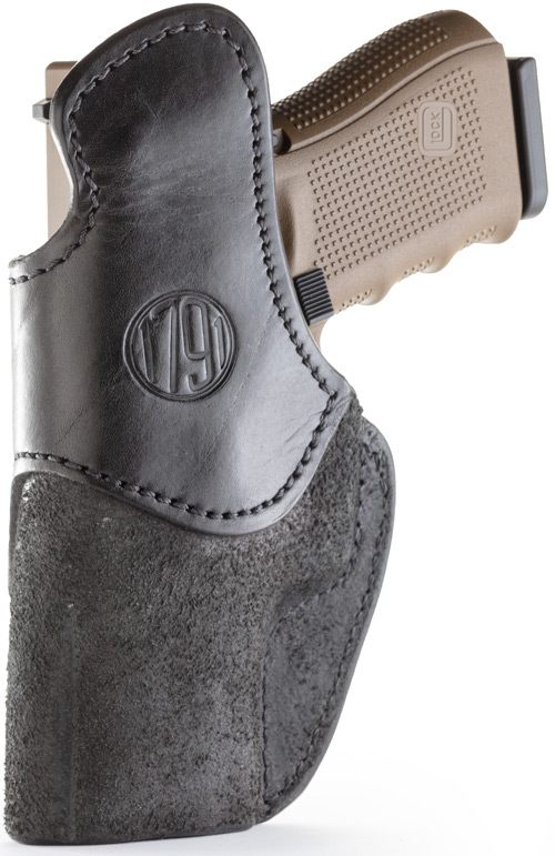 1791 Gunleather RCH4BLKR IWB Size 04 Black Leather Belt Clip Compatible w/G view 2