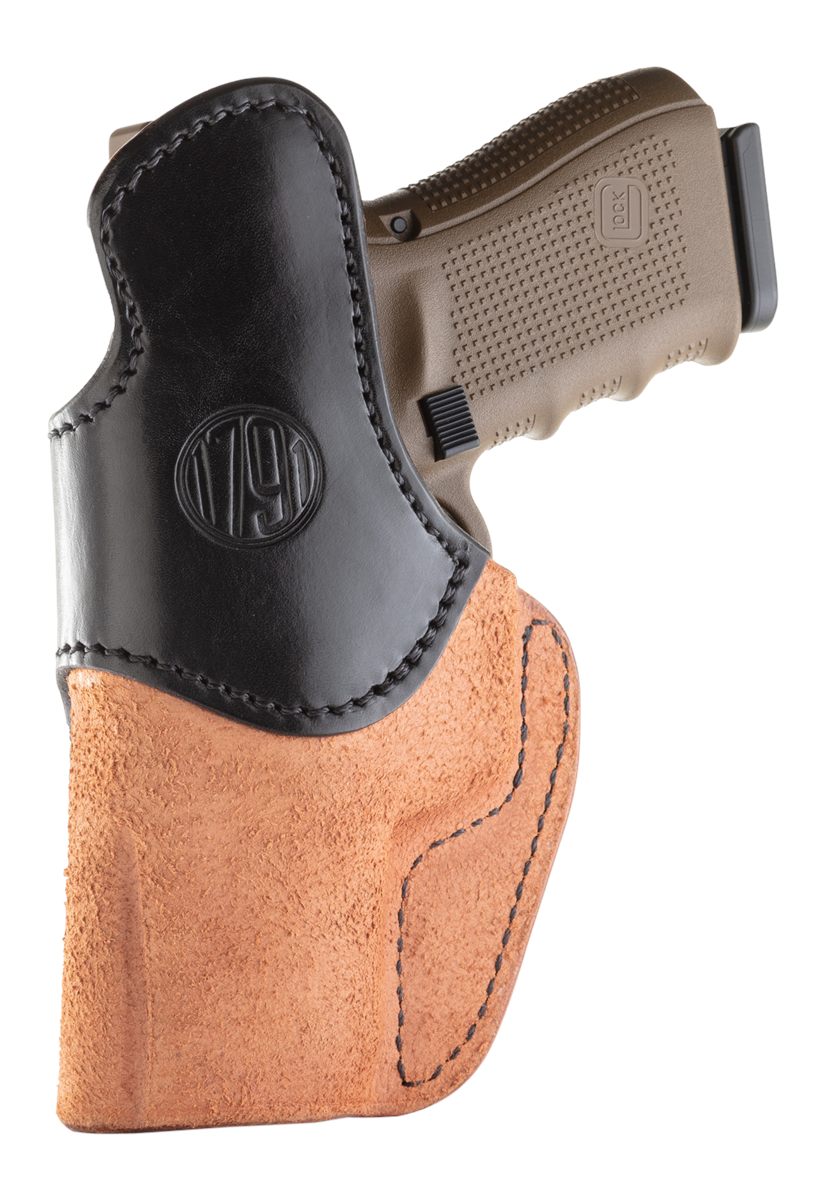 2nd Amendment 1791 Gunleather RCH4BLBR IWB Size 04 Black/Brown Leather Belt
