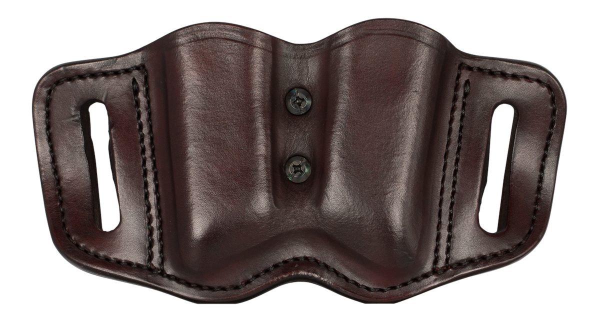 1791 Gunleather MAGF22SBRA Double Holster Signature Brown Leather Belt Slid