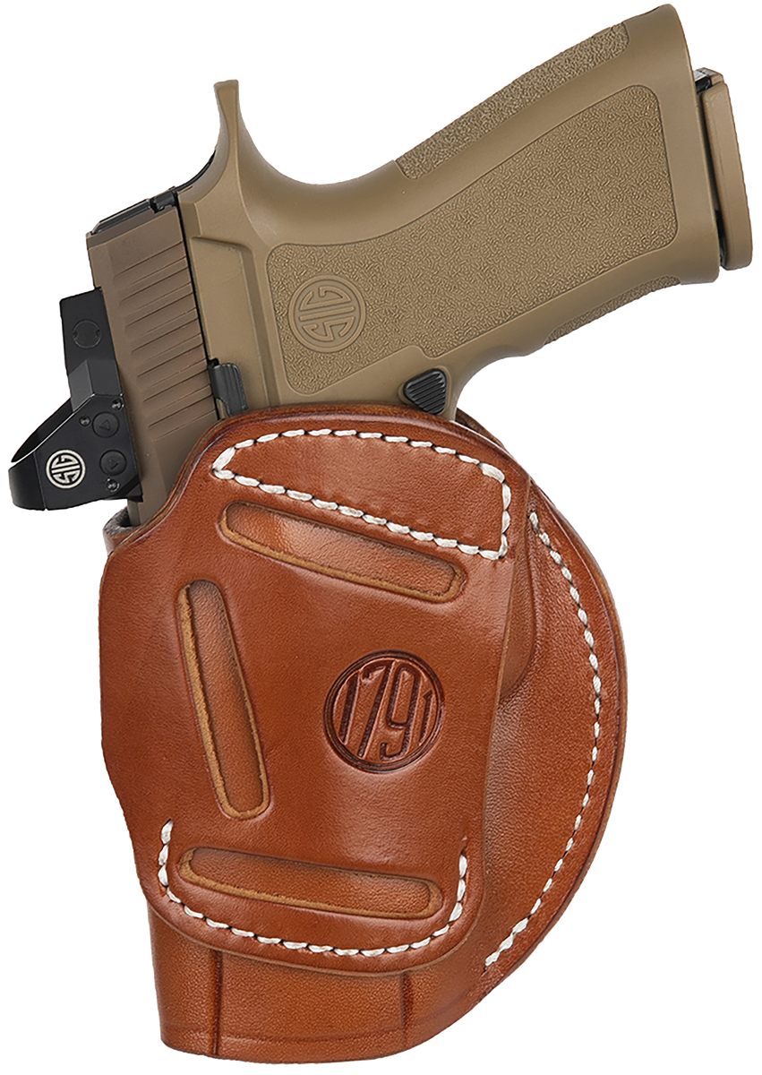 1791 Gunleather 4WH6CBRR 4-Way IWB/OWB Size 06 Classic Brown Leather Belt C
