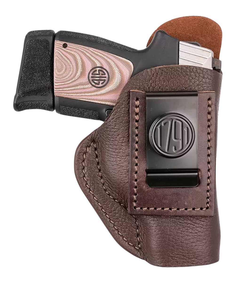 1791 Gunleather FCD3BRWL Fair Chase IWB Size 03 Classic Brown Deer Hide Bel