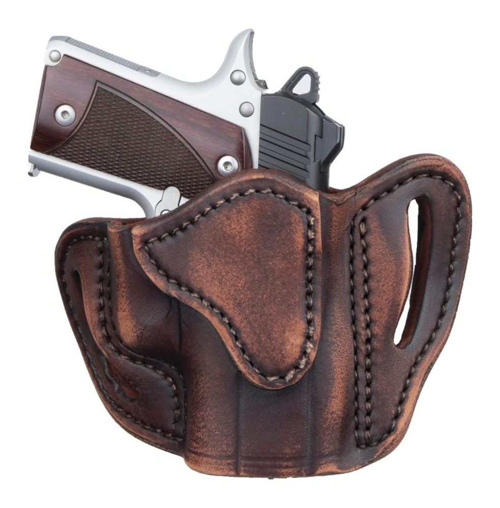 1791 Gunleather ORBHCVTGR BHC Optic Ready OWB Compact Vintage Leather Belt view 2