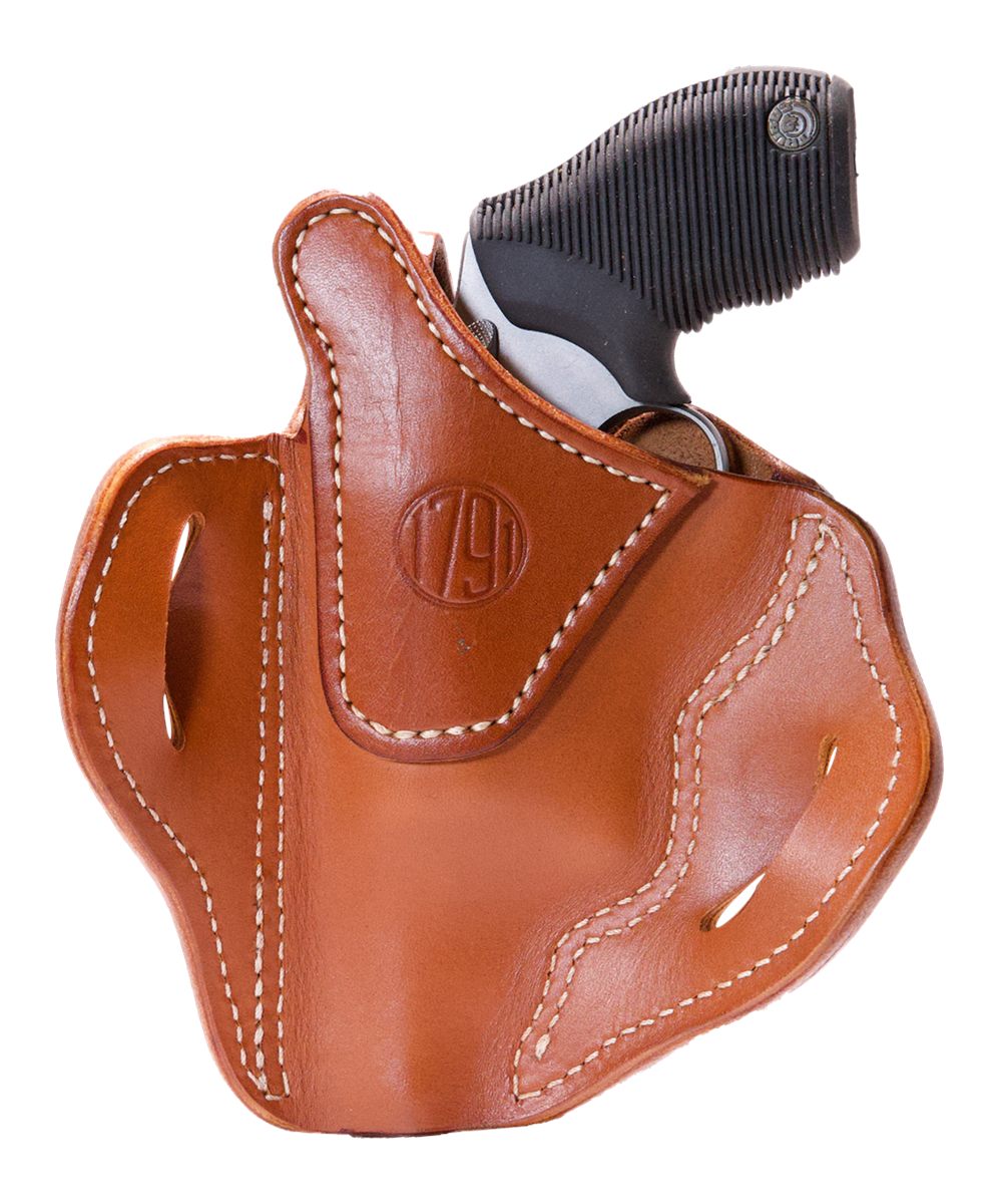1791 Gunleather RVHX3CBRR OWB Size 03 Classic Brown Leather Belt Slide Righ