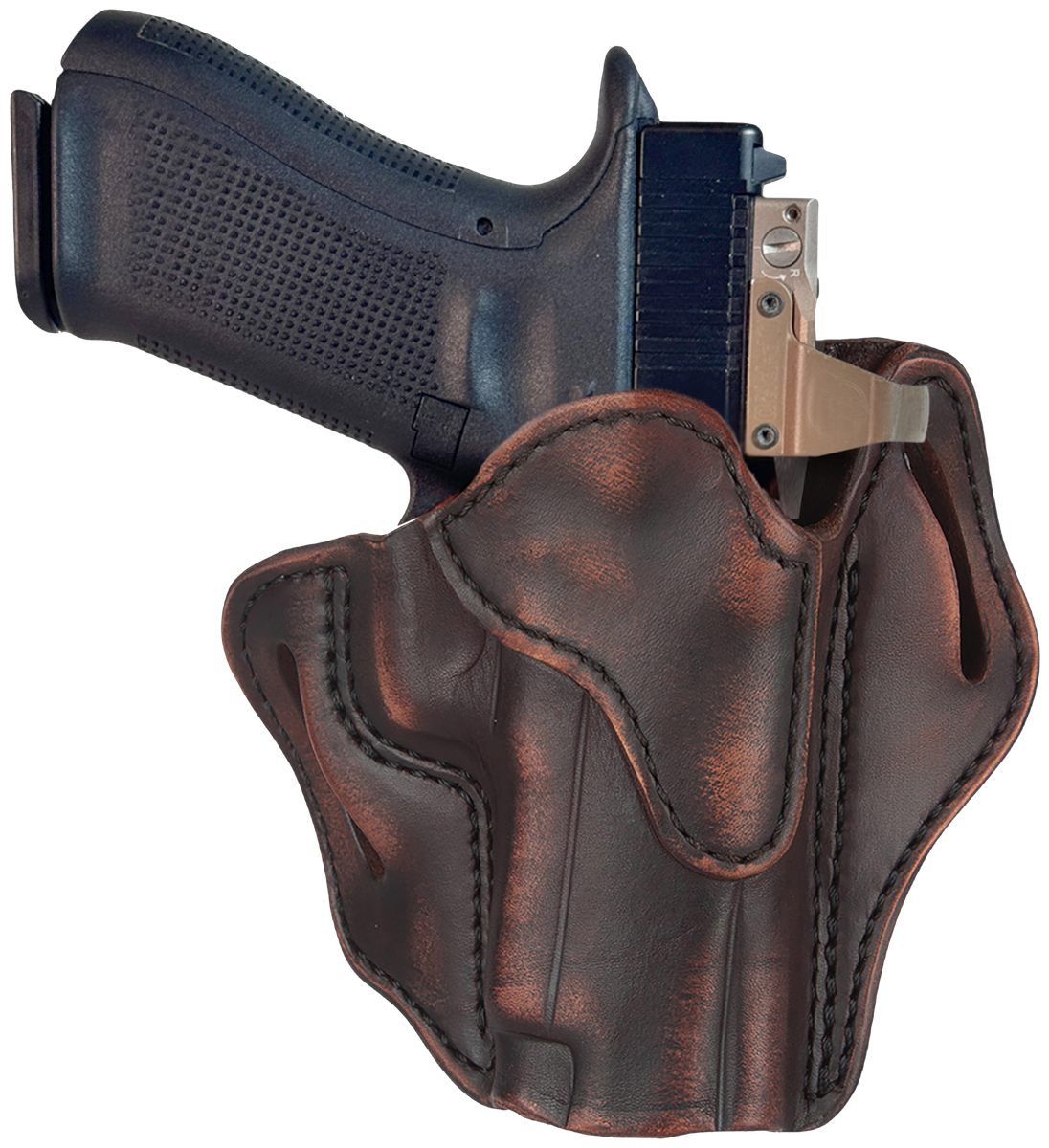 2nd Amendment 1791 Gunleather ORBH23VTGR BH2.3 Optic Ready OWB Size 2.3 Vin
