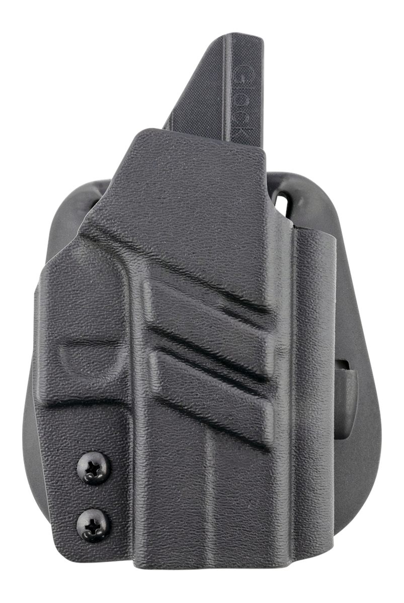 1791 Gunleather TACPDHOWBG43XMOSBLKR Tactical Kydex OWB Black Paddle Compat