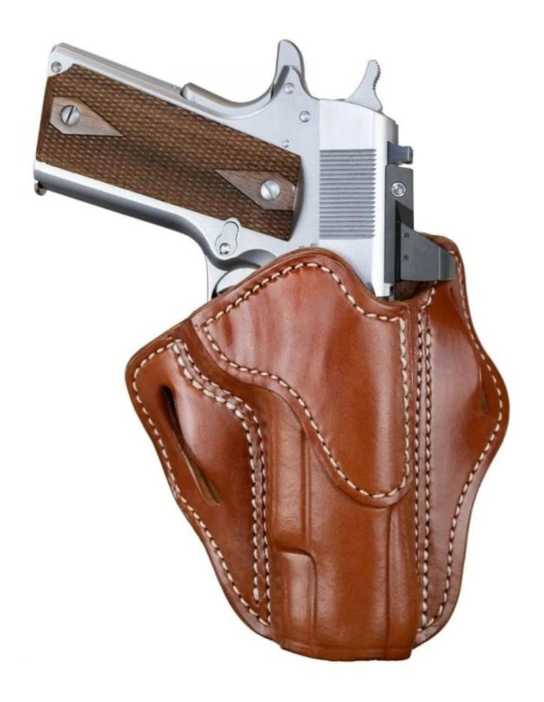 1791 Gunleather ORBH1CBRR BH1 Optic Ready OWB 01 Classic Brown Leather Belt view 2