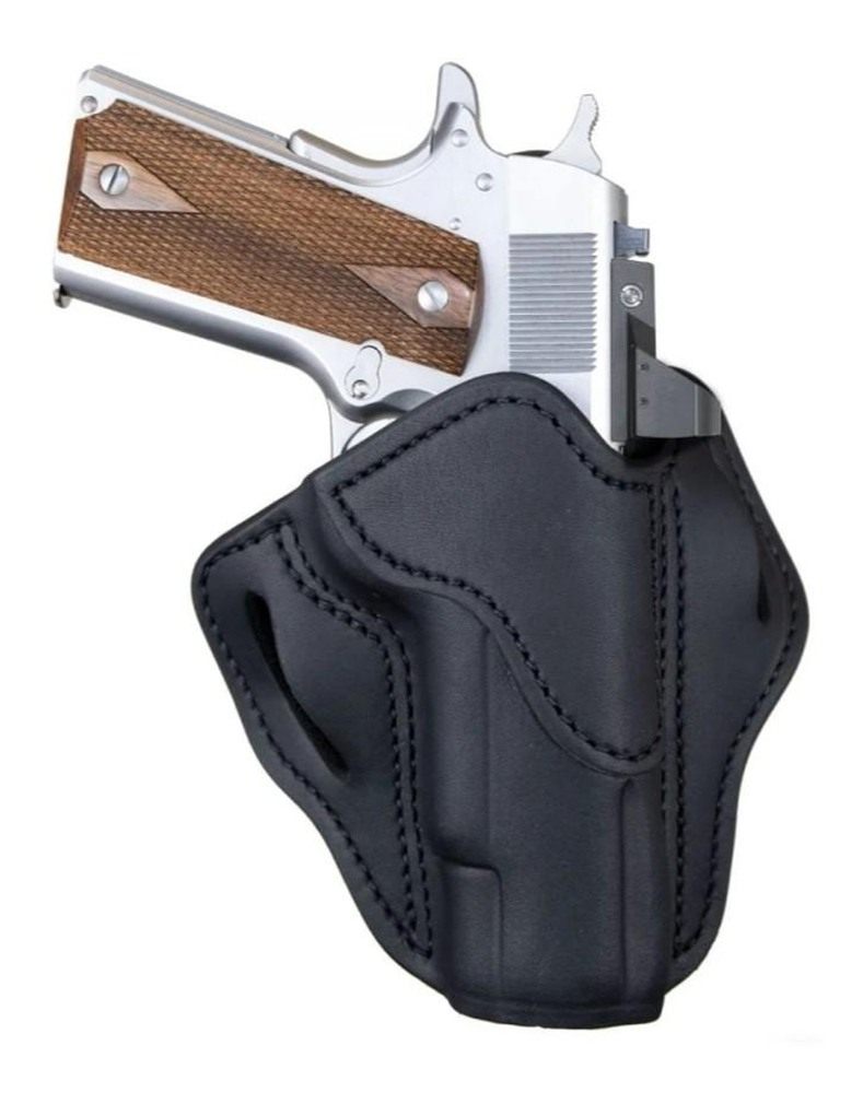 1791 Gunleather ORBH1SBLR BH1 Optic Ready OWB Size 01 Stealth Black Leather view 2