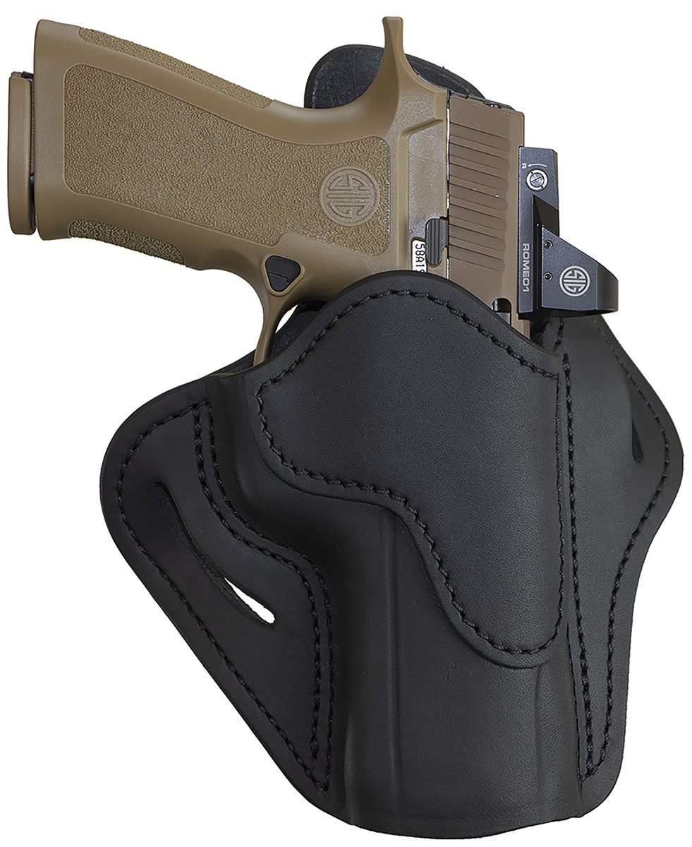 1791 Gunleather ORBH24SBLR BH2.4 Optic Ready OWB 2.4 Stealth Black Leather