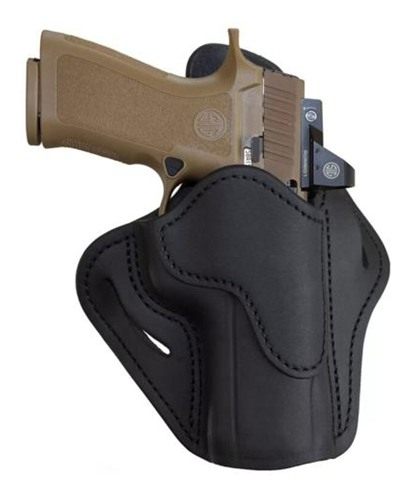 1791 Gunleather ORBH24SBLR BH2.4 Optic Ready OWB 2.4 Stealth Black Leather view 3