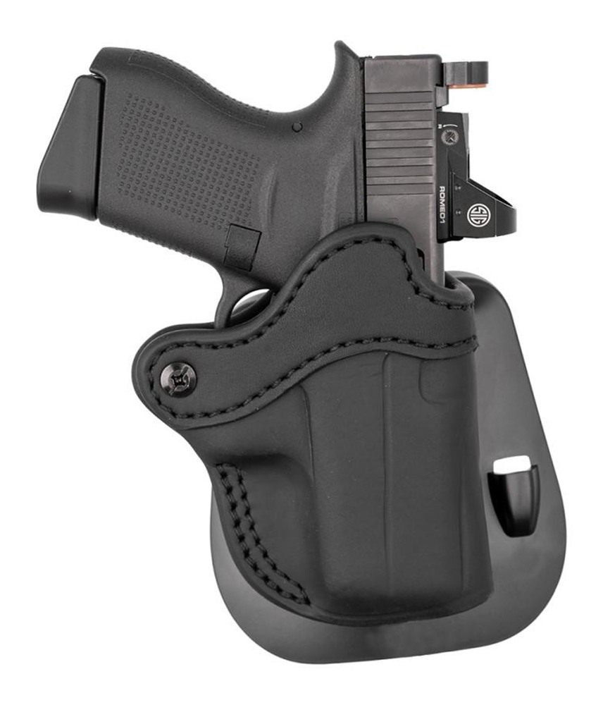 1791 Gunleather Orpdhcsblr Paddle Holster Optic Ready OWB Size Compact Blac view 2