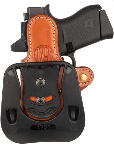 1791 Gunleather ORPDHCCBRR Paddle Holster Optic Ready OWB Size Compact Clas view 3
