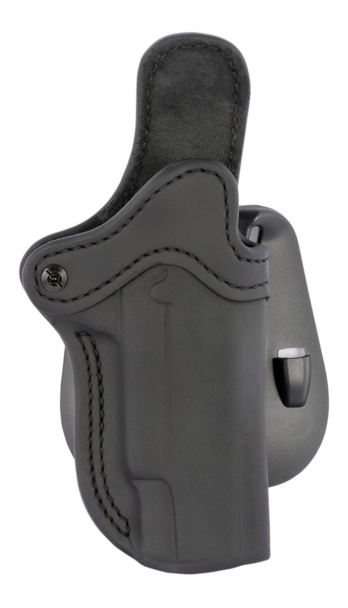 1791 Gunleather ORPDH1SBLR BH1 Optic Ready OWB 01 Stealth Black Leather Pad