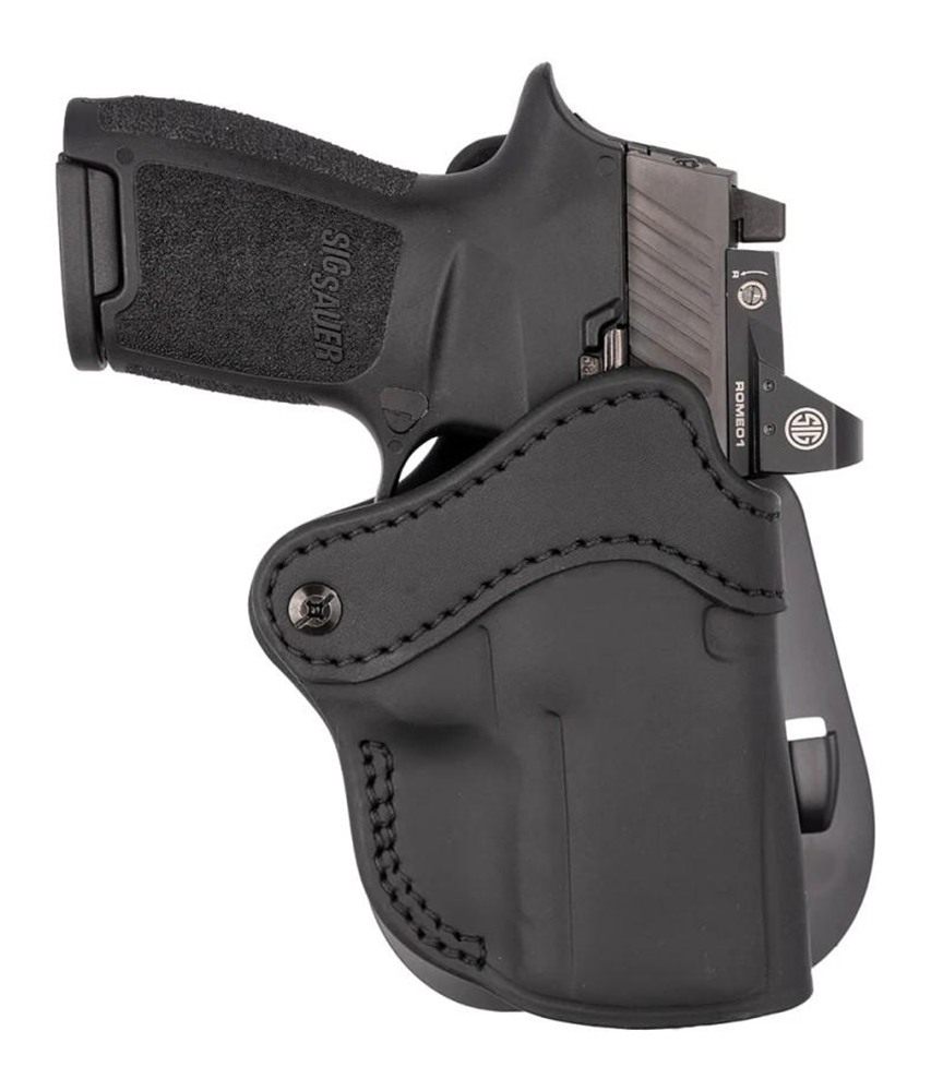 2nd Amendment 1791 Gunleather ORPDH21SBLR BH2.1 Optic Ready OWB Size 2.1 St view 2