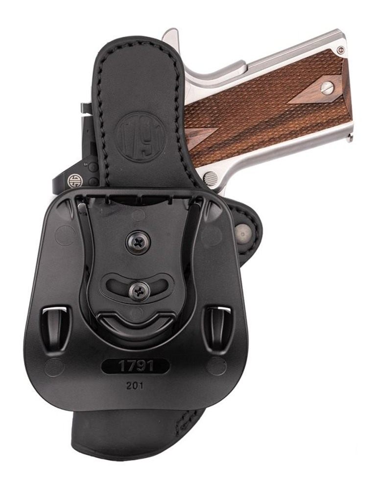 2nd Amendment 1791 Gunleather ORPDH21SBLR BH2.1 Optic Ready OWB Size 2.1 St view 3