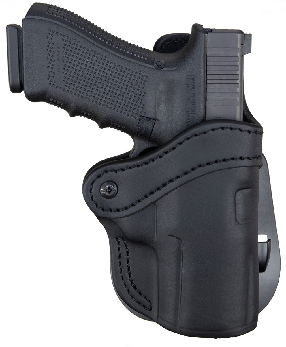 1791 Gunleather ORPDH24SSBLR BH2.4S Optic Ready OWB 2.4S Stealth Black Leat