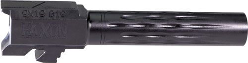Faxon Firearms Fits GLOCK 19 Barrel 9MM Flame Fluted NON Threaded BLK