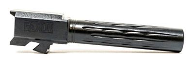 Faxon Firearms Fits GLOCK 19 Barrel 9MM Flame Fluted NON Threaded BLK view 2