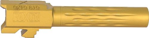 Faxon Firearms Fits GLOCK 19 Barrel 9MM Flame Fluted NON Threaded TIN