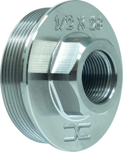 Faxon Firearms 1/2x28 Direct Thread TO Hub Adapter Titanium view 2