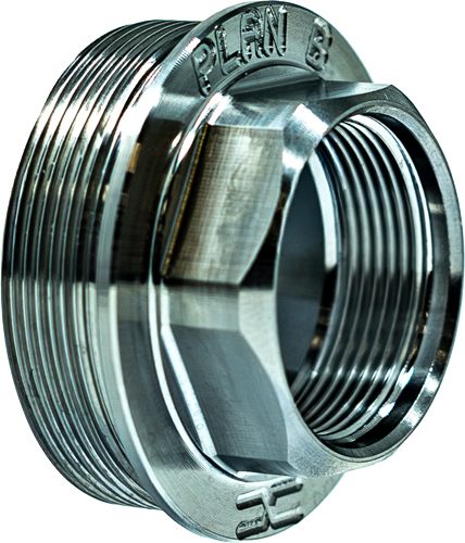 Faxon Firearms Plan B TO HUB Adapter Titanium 1.375-24 view 2
