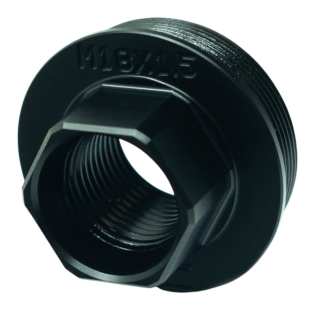 Faxon Firearms Ffmdsilhubm1801 M18x1.5 SS Dirct Thread
