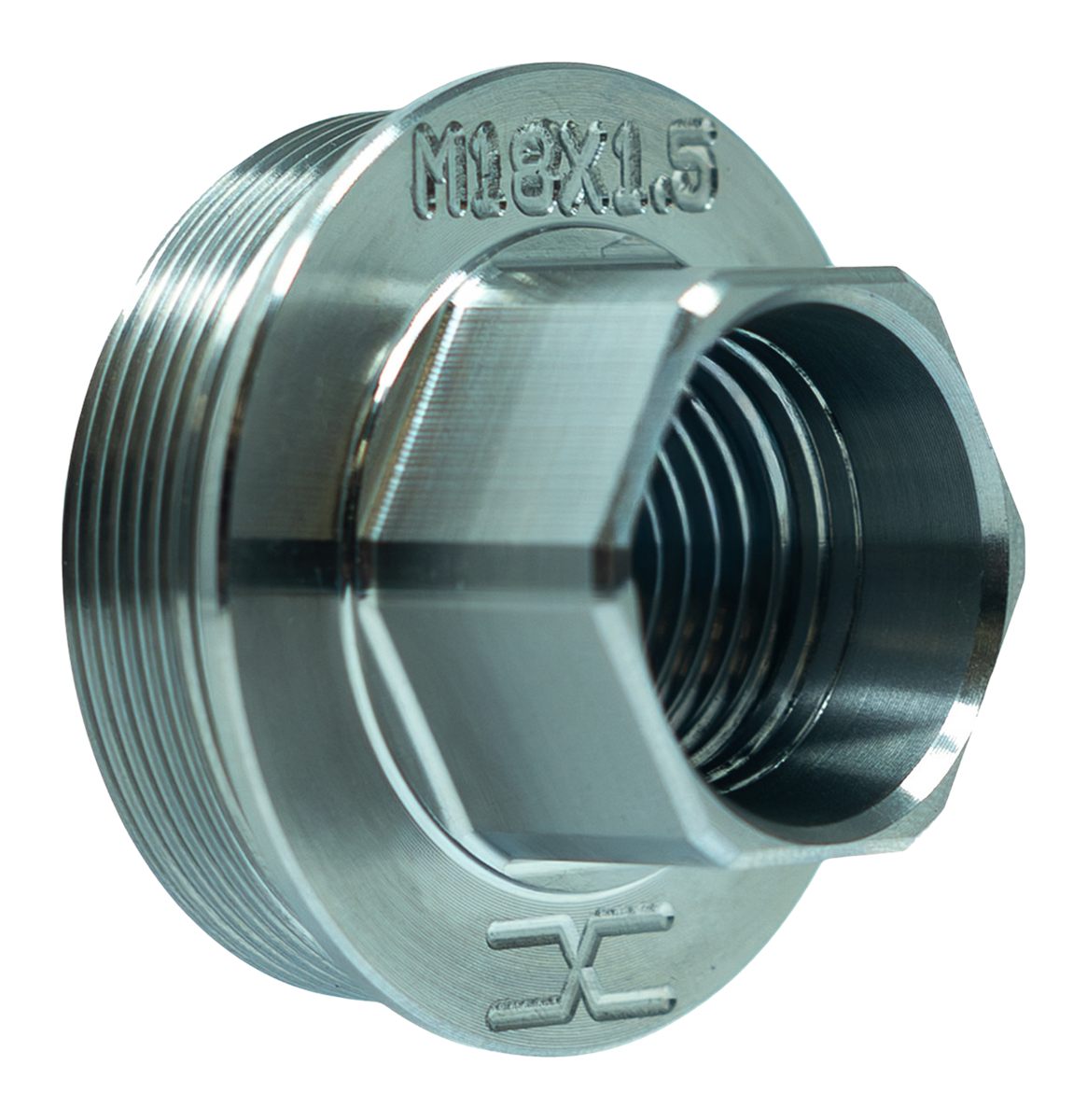 Faxon Firearms M18x1.5 Direct Thread TO Hub Adapter Titanium