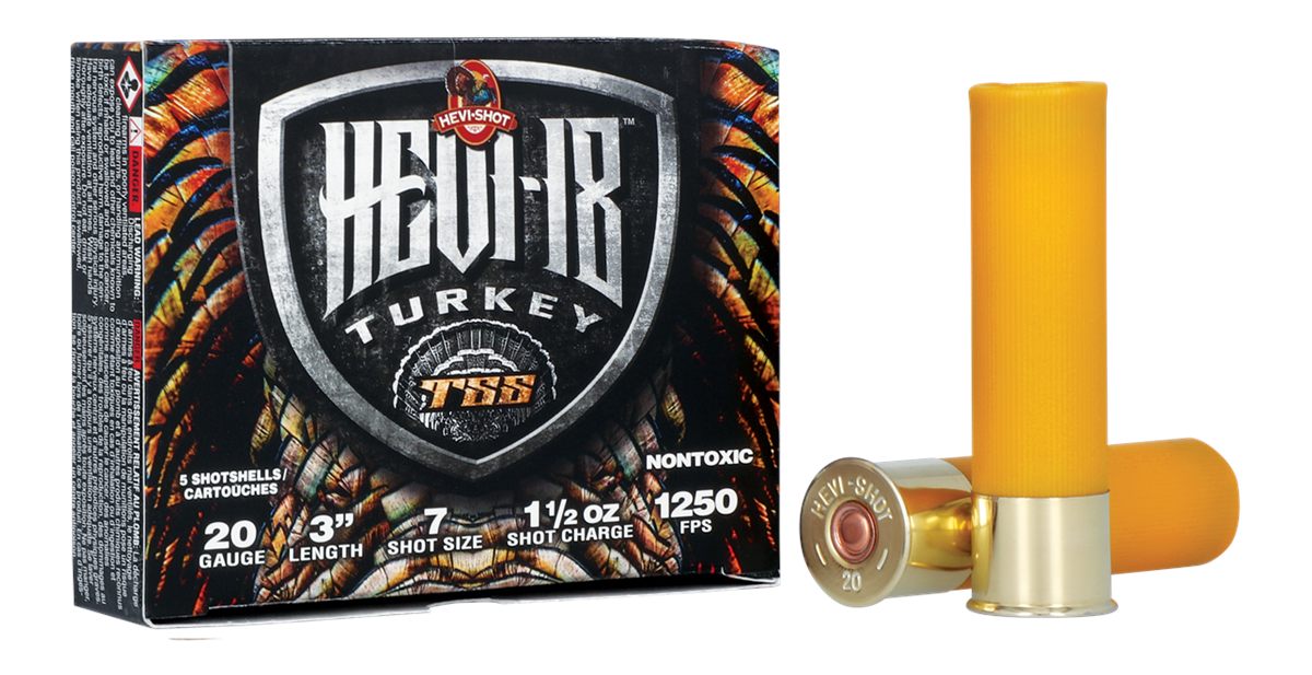 Hevi-Shot HS7007 TSS Turkey 20 Gauge 3in 1 1/2oz Tungsten 7 5 Per Box/10 Ca