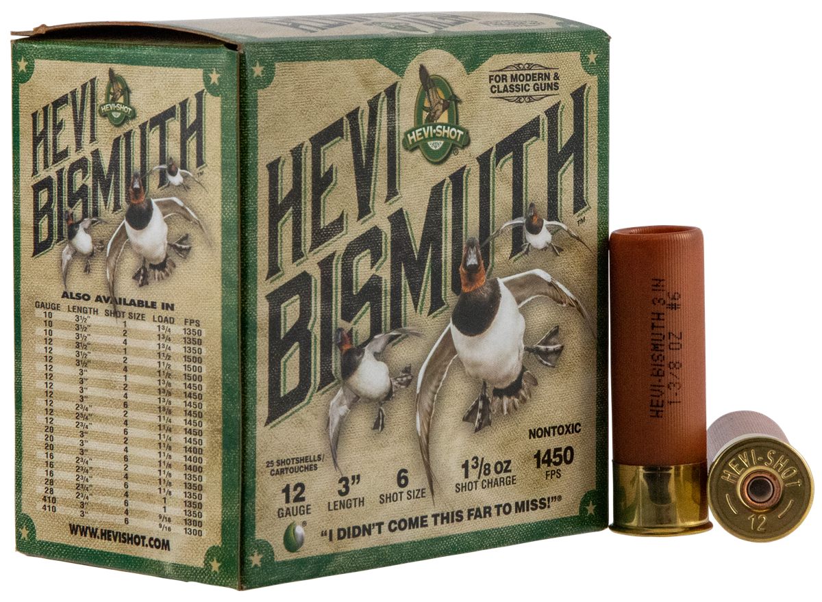 Hevi-Shot HS14006 12 Gauge 3in 1 3/8oz Bismuth 6 25 Per Box/10 Case