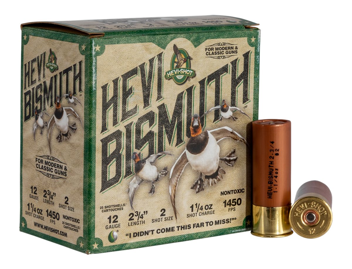 Hevi-Shot HS14702 12 Gauge 2.75in 1 1/4oz Bismuth 2 25 Per Box/10 Case