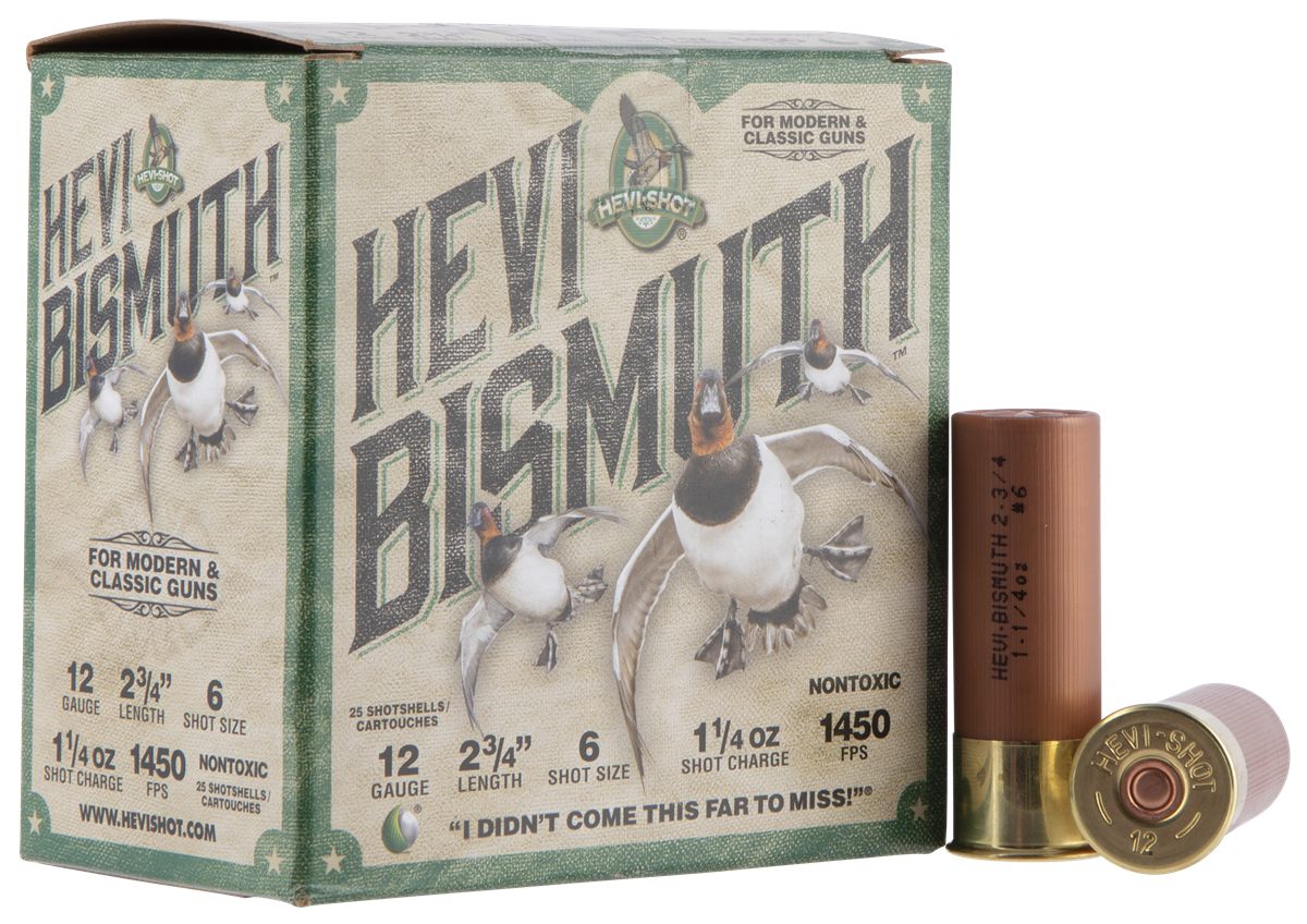 Hevi-Shot HS14706 12 Gauge 2.75in 1 1/4oz Bismuth 6 25 Per Box/10 Case