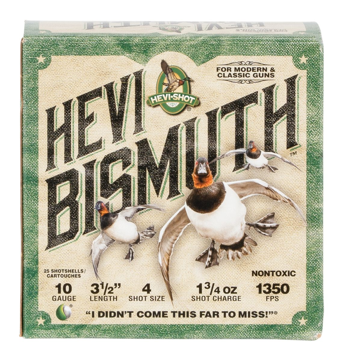 Hevi-Shot HS15504 10 Gauge 3.50in 1 3/4oz Bismuth 4 25 Per Box/10 Case