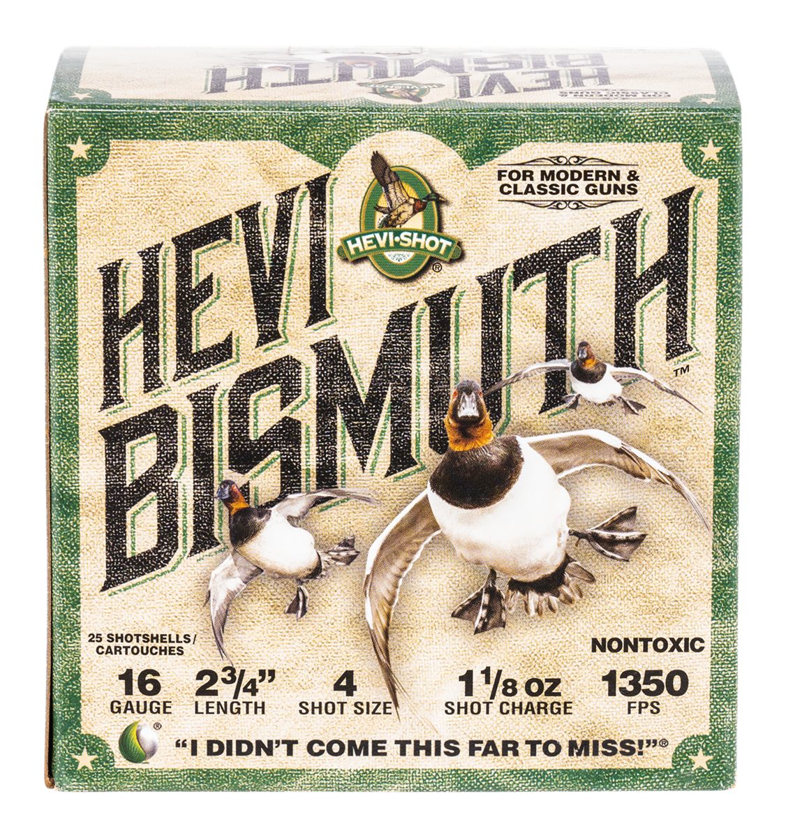 Hevi-Shot HS16704 16 Gauge 2.75in 1 1/8oz Bismuth 4 25 Per Box/10 Case