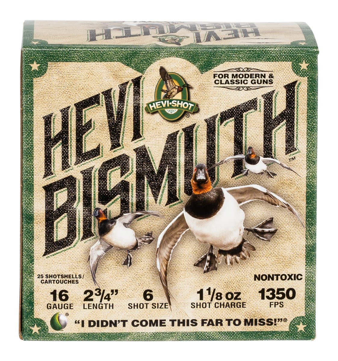 Hevi-Shot HS16706 16 Gauge 2.75in 1 1/8oz Bismuth 6 25 Per Box/10 Case