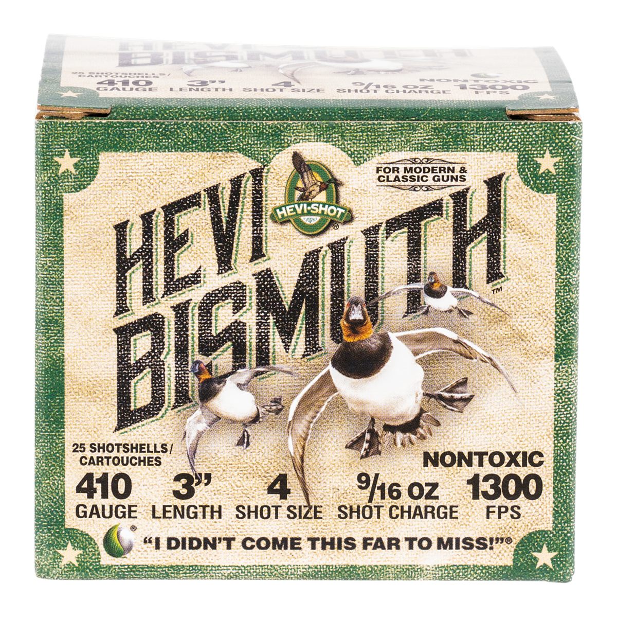 Hevi Shot HS19004 410 Gauge 3in 9/16oz Bismuth 4 25 Per Box/10 Case
