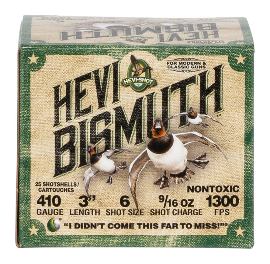 Hevi Shot HS19006 410 Gauge 3in 9/16oz Bismuth 6 25 Per Box/10 Case
