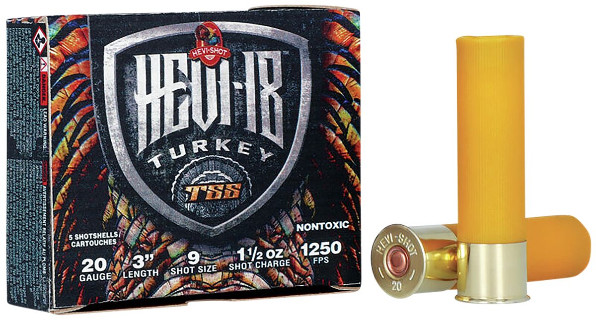Hevi-Shot HS7009 TSS Turkey 20 Gauge 3in 1 1/2oz Tungsten 9 5 Per Box/10 Ca
