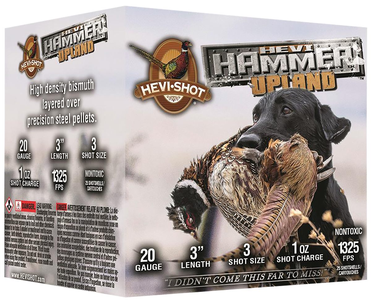 Hevi-Shot HS29213 Upland 20 Gauge 3in 1oz Steel/Bismuth 3 25 Per Box/10 Cas